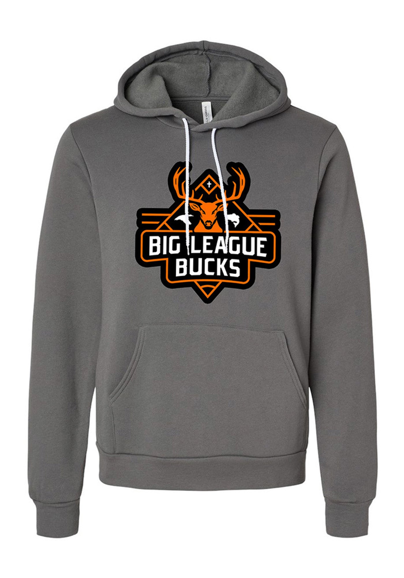 Big League Bucks Black and Orange Grey Hoodie