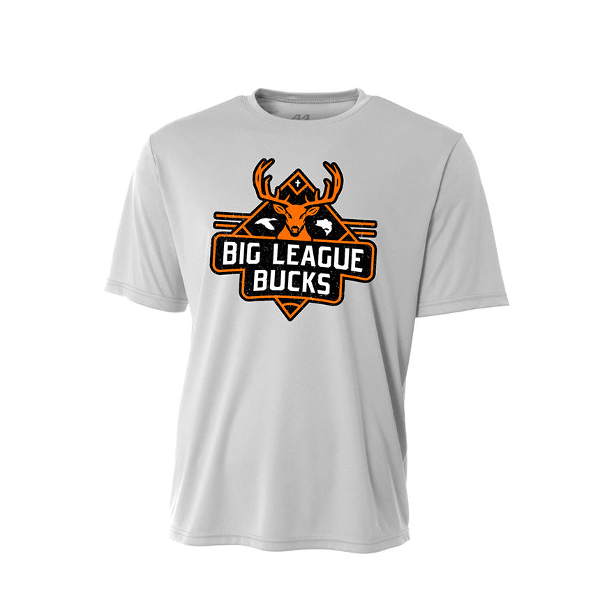 BLB Black & Orange Logo Silver Tee