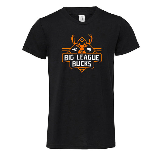 BLB Black & Orange Logo Black Tee